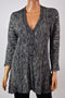 Style&Co Women's 3/4-Sleeves Black Button Down Ribbed Knit Cardigan Shrug Top S - evorr.com