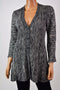 Style&Co Women's 3/4-Sleeves Black Button Down Ribbed Knit Cardigan Shrug Top S - evorr.com
