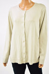 $69 Charter Club Womens Blue Long Sleeve Button Front Knit Cardigan Shrug Top XL
