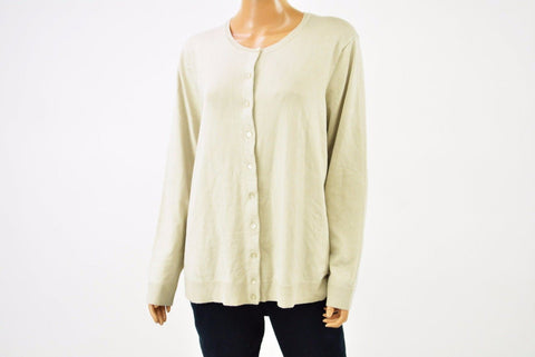 $69 Charter Club Womens Blue Long Sleeve Button Front Knit Cardigan Shrug Top XL
