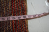 Cable Gauge Women Metallic Orange Open-Front Striped Cardigan Sweater Coat Top M - evorr.com