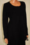 New Style&Co Women's Scoop Neck Long Sleeves Black Crochet Knitted Sweater Top L - evorr.com