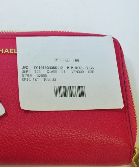 $108 NEW Michael Kors Mercer leather Large Flat Multi Function Phone Case Wallet - evorr.com