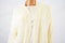 New Lauren Ralph Lauren Women's Ivory Cable Knit Open Front Cardigan Shrug Top S