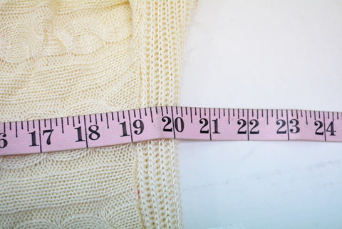 New Lauren Ralph Lauren Women's Ivory Cable Knit Open Front Cardigan Shrug Top S