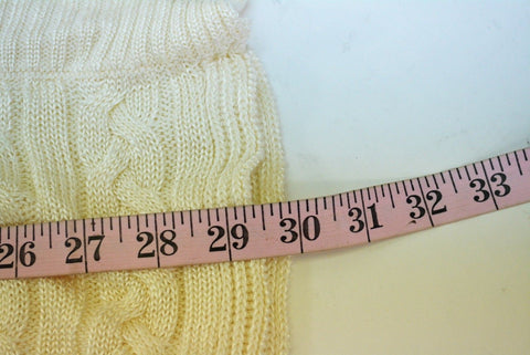 New Lauren Ralph Lauren Women's Ivory Cable Knit Open Front Cardigan Shrug Top S