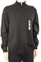 Nautica Mens Long Sleeves Pima Cotton Blend Black 1/4-Zip Pull Over Sweater XL