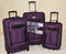 $340 NEW Travel Select Segovia 3 Piece Set Luggage Travel Suitcase Purple SOFT
