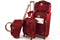$460 New Jessica Simpson Kinsey 5 Piece Luggage Set Red Spinner Travel Suitcase