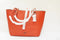 $295 NEW COACH Women's Market Leather Medium Tote Shoulder Bag Antique Orange