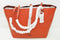 $295 NEW COACH Women's Market Leather Medium Tote Shoulder Bag Antique Orange