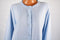 New Karen Scott Womens Long Sleeves Acrylic Blue Button Down Cardigan Shrug XXL