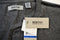Kenneth Cole Reaction Mens Short-Sleeve Gray Faux-Leather Trim Henley T-Shirt XL - evorr.com