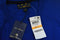 New Club Room Men's V-Neck Long Sleeve Merino Wool Blend Blue Rib Trim Sweater S - evorr.com