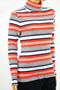 Tommy Hilfiger Women's Long Sleeve Turtleneck Stretch Red Striped Sweater Top XS