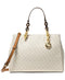 $298 NEW Michael Kors Women's Signature Cynthia Convertible Satchel Tote Bag