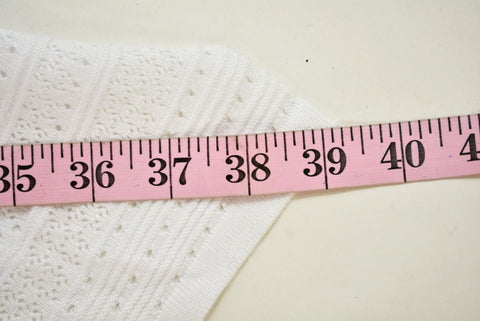 New Cable&Gauge Women White Draped Open-Front Crochet-Trim Cardigan Shrug Top L - evorr.com