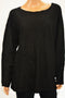 $79 INC Concepts Women's Long-Sleeve Black Scoop Neck Tunic Sweater Top Plus 3X