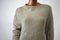 New Style&Co Women's Mock Neck Bell Sleeves Beige Textured Knitted Sweater Top M - evorr.com