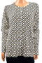 Charter Club Womens Beige Diamond-Print Button-Down Cardigan Sweater Top Plus 3X