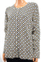 Charter Club Womens Beige Diamond-Print Button-Down Cardigan Sweater Top Plus 3X