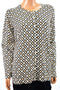 Charter Club Womens Beige Diamond-Print Button-Down Cardigan Sweater Top Plus 3X