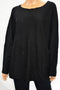 $79 INC Concepts Women's Long-Sleeves Black Scoop-Neck Tunic Sweater Top Plus 3X