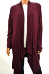 INC Concepts Women's Long-Sleeves Red Open-Front Long Cardigan Shrug Top Plus 3X