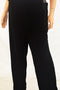 $79 Alfani Women's Stretch Black Pull On  Wide-Leg Velvet Casual Pants Plus 1X