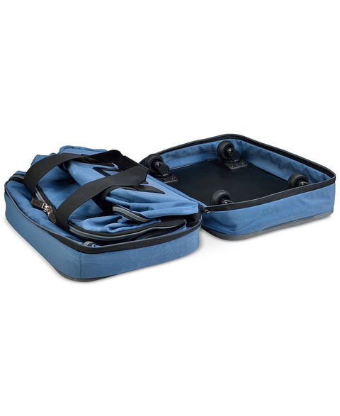 $160 Biaggi Zipsak 27'' Microfold Spinner Suitcase Luggage Winter Blue