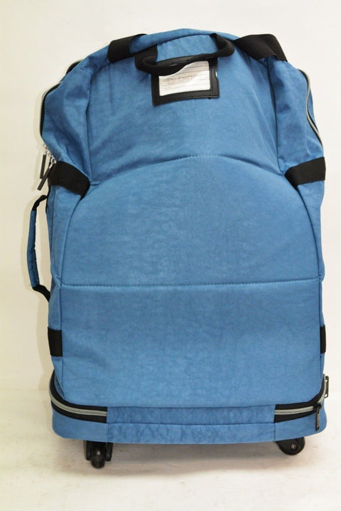 $160 Biaggi Zipsak 27'' Microfold Spinner Suitcase Luggage Winter Blue