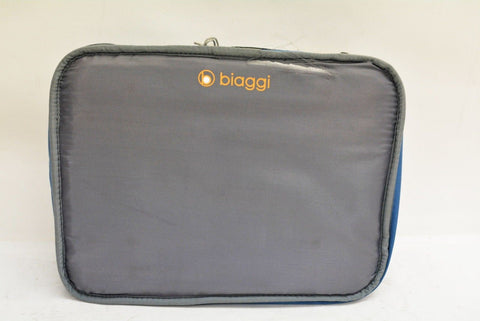 $160 Biaggi Zipsak 27'' Microfold Spinner Suitcase Luggage Winter Blue