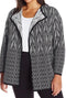 $139 Calvin Klein Women Black Open Front Jacquard Flyaway Cardigan Shrug Plus 2X - evorr.com