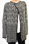 $139 Calvin Klein Women Black Open Front Jacquard Flyaway Cardigan Shrug Plus 2X - evorr.com