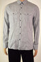Kenneth Cole Reaction Men's Button Front Long Slv Cotton Nep Yarn Casual Shirt S - evorr.com