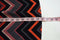 ECI Women's Mock Neck Stretch Burgundy Chevron Print Layered Look A-Line Dress M - evorr.com