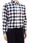 John Ashford Men Long-Sleeve Black/Ivory Check Button-Down Flannel Dress Shirt M - evorr.com