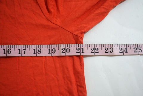 Thalia Sodi Women's Open Front Orange Draped Grommet-Embellish Cardigan Shrug L