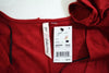 NY Collection Women's Ruched Sleeve Red Open Front Suede Draped Cardigan Shrug L - evorr.com