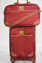 $460 Jessica Simpson Red Kinsey 2 Piece Travel Suitcase Luggage Set Carry on