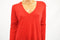 Lauren Ralph Lauren Womens Long-Sleeve Red V-Neck Silk-Blend Sweater Top Plus 3X