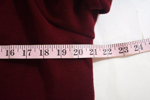 Charter Club Women Open Front Red Faux-Leather Trim Cardigan Duster Shrug Top L