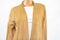 JM Collection Women Brown Mole Skin Open-Front  Suede Cardigan Shrug Top Plus 1X