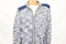 Charter Club Womens Long-Sleeve Blue Space-Dyed Zip-Up Zip-Pocket Jacket Plus 1X