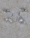 Clear Crystal Drop Earrings with Post Nut Closure - evorr.com