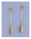 Drop earrings w/rhinestone detail - evorr.com