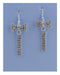 Drop rhinestone bow earrings - evorr.com