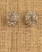 Oval Shaped Stone Studded Earrings - evorr.com
