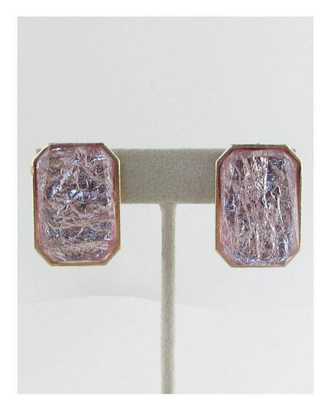 Faux stone rectangle earrings - evorr.com