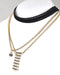 Layered Cutout Lace Band and Rolo Chain Choker Necklace - evorr.com